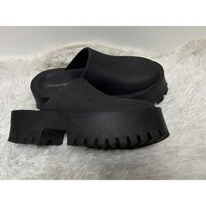 Jeffrey Campbell Women's Lugged Platform Clogee Clog Size 6 Black